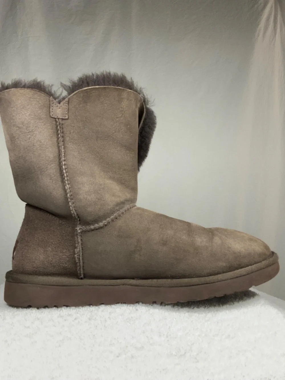 UGG Brown Baily Button Boot - Size 8
